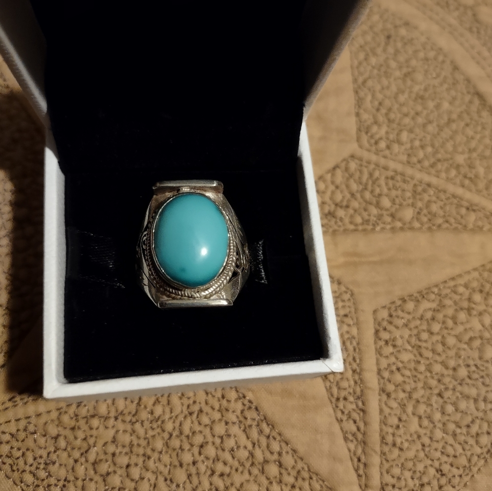 Silver and Turquoise Ring